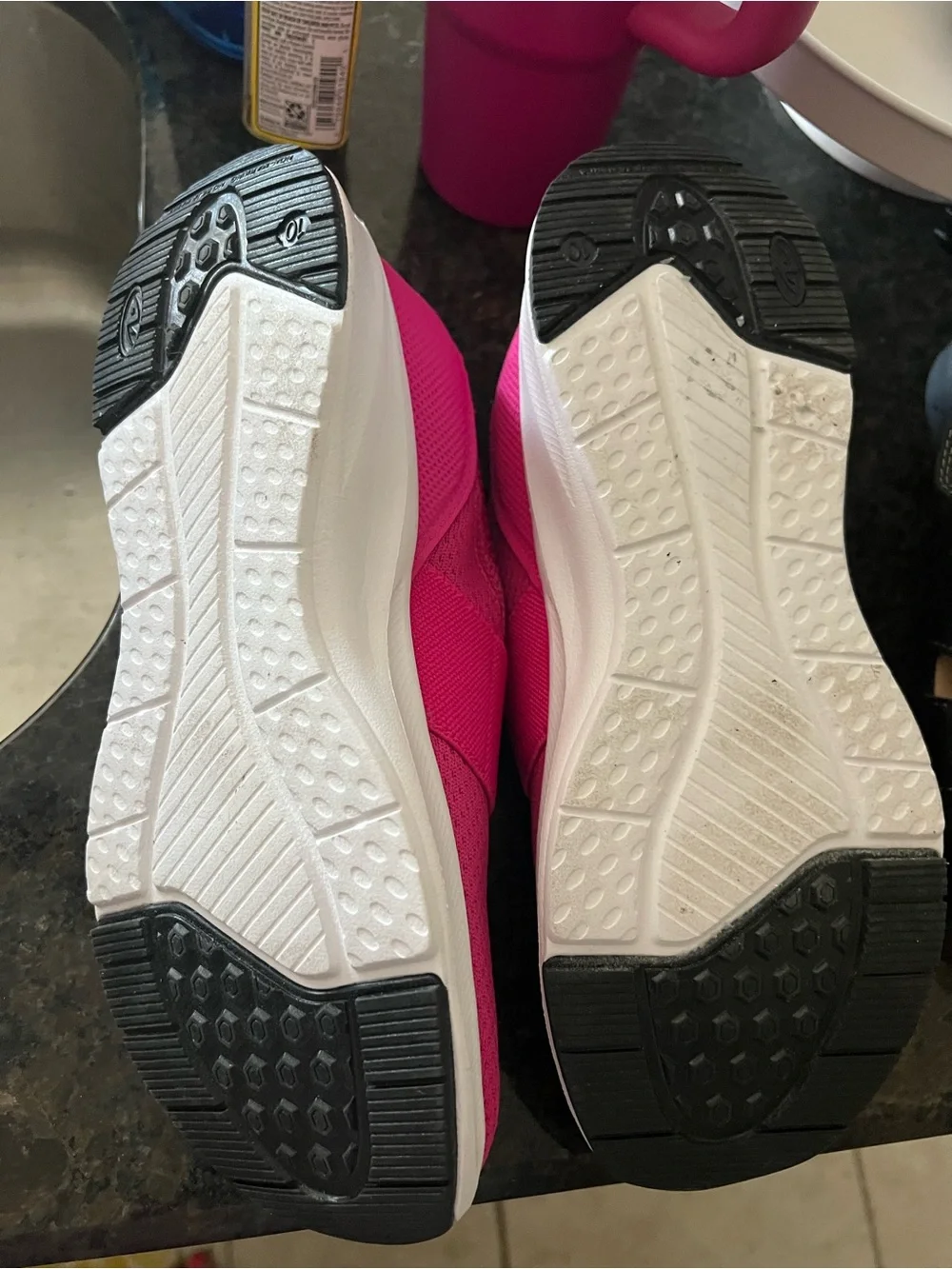 Athletic Works Women's Slip-On Knit Sneaker - Bright Pink size 10